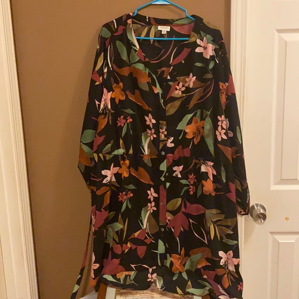 Long sleeve blouse tunic